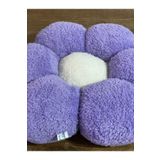 happyteks Mor Lila Papatya Yastık Kırlent Dekoratif Yastık Peluş