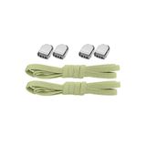 hapshoe Akıllı Kilitli Ayarlanabilir Yeşil 6 MM Lastik Pratik Bağcık 1 Çift