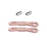 hapshoe Ayarlanabilir 1 Çift Pudra Vidalı Kapsül Uçlu 6 MM Lastik Pratik Bağcık