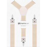 Hapshoe Ayarlanabilir Klipsli Krem Çocuk Kemer Pantolon Askısı Krem