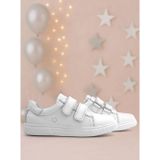 Hapshoe Hakiki Deri Beyaz Cırt Cırtlı Kız Çocuk Sneakers Ayakkabı