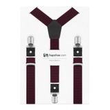 hapshoe kids Ayarlanabilir Klipsli Bordo Çocuk Kemer Pantolon Askısı