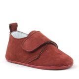 hapshoe kids Booba Hakiki Deri Bordo Cırtlı Bebek Patik