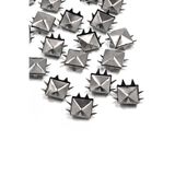 Hapshoe Süs Tırnaklı Platin Çakma Kare Piramit 5 mm 20 Adet Metal Trok