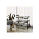 Hapşuruk Premium Ayakkabılık Metal Ayakkabı Rafı ve Kitaplık Rafı 3 Katlı Yüksek Kalite (İthal)