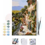 Hapy Hoby Taş Sokaklı Kasaba Sayılarla Boyama Seti 40X50CM