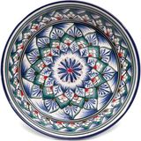 Har Mihrap Mavi Çini Desenli Seramik Çerezlik - Standart