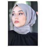 HAR-UM Ticaret Tessetür Kadın Pamuk Kraş Cazz Şal Açık Gri