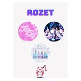 Hara Company AESPA KPOP Grubu Kiss N Tell Albüm Rozet Seti / Çanta Süsü