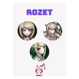 Hara Company Danganronpa Oyunu Kaede Akamatsu Rozet Seti / Çanta Süsü