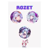 Hara Company Genshin Impact Oyunu Yumemizuki Mizuki Oyun Rozet Seti 3’lü