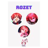 Hara Company Kasane Teto Rozet Seti ( 3'lü )
