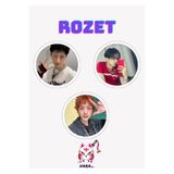 Hara Company P1Harmony KPOP Grubu Jiung Rozet Seti / Çanta Süsü