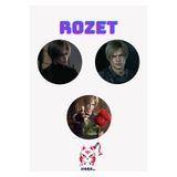 Hara Company Resident Evil Oyunu Leon Scott Kennedy Oyun Rozet Seti 3’lü