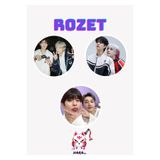 Hara Company Stray Kids Kpop Grubu Bangchan ve Seungmin Rozet Seti