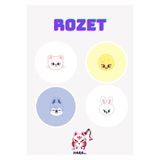 Hara Company Stray Kids SKZOO Hyunjin, Felix, Bang Chan ve Lee Know 4’lü Rozet