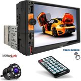 Harbass Double Teyp 7 4X60W Uyumlu Mırrorlınk Bt/usb/sd/mp5/aux/fm Kameralı Tofas Seri Ayarlanabilir