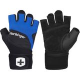 Harbinger Training Grip Wristwrap Fitness Eldiveni Mavi - XL - Siyah - Mavi