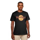 Hard Rock Cafe Unisex Tişört, Tshirt Logo Rock Baskılı T-shirt, Yuvarlak Yaka, Siyah ve Beyaz Renk Seçenekleri (Siyah, Small)