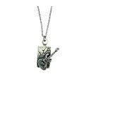 Hard Rock Elektro Gitar Kolye – 60 Cm Zincir - Unisex Müzik Aksesuarı