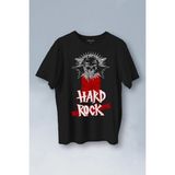 Hard Rock Music Old 90's Baskılı Tişört Unisex T-Shirt - Siyah