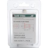 Hard Steel 100032 - 003 100 Adet Düz Makine Plaka Nikel Vida