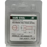 Hard Steel 100080-003 Düz Makine 100 Adet Dişli Vidası