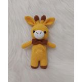 Hardal Miniş Zürafa Uyku Arkadaşı Amigurumi Organik Oyuncak
