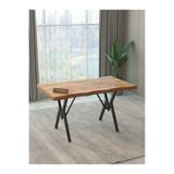 Hardalım Consept 80 x 120 Mdf Kütük Görünümlü Yemek Masası Mutfak Masası Salon Masası