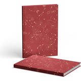 Hardcover Çizgili Kırmızı 2 Adet 13X21 cm Defter - Karışık-Çok Renkli - Ciltli - 13*20