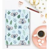 Hardcover Çizgili Koala 13X21 cm Defter - Karışık-Çok Renkli - Ciltli - 13*20