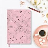 Hardcover Çizgili Pink 13X21 cm Defter - Karışık-Çok Renkli - Ciltli - 13*20