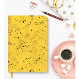 Hardcover Çizgili Yellow 13X21 cm Defter - Karışık-Çok Renkli - Ciltli - 13*20
