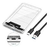 HARDDİSK KUTUSU ŞEFFAF 2.5'' HDD 3.1 TO TYPE-C 6 GBPS MAX 4 TB