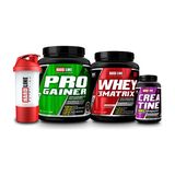 Hardline Nutrition 1406 gr Progainer 908 gr Whey3 Matrix 120 Kapsül Creatine Creapure Çikolata Aromalı Besin Takviyesi