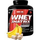 Hardline Nutrition 3 Matrix 2300 gr Muz Aromalı Whey Protein Tozu