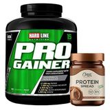 Hardline Nutrition 3000 gr Progainer + 350 gr Clean Protein Spread Çikolata
