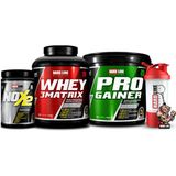 Hardline Nutrition Hardline Whey 3Matrix 2300 gr + Progainer 5000 gr + Nox 2 Kombinasyonu Besin Çeşidi: Whey Protein