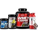Hardline Nutrition Hardline Whey Zone 2300 gr + Bcaa Fusion + Nox 2 Kombinasyonu - Çilek