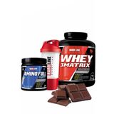 Hardline Whey3 Matrix 2300 gr Çikolata Amino Full Shaker Protein Tozu Bcaa Aminoasit