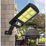 Hareket Sensörlü 3 Modlu Cob LED Solar Güneş Enerjili Sokak Lambası Bahçe Aydınlatması