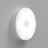 Hareket sensörlü dolap lambası, gece lambası duvar lambası, USB şarj edilebilir LED ışık akıllı sensör lambası, dolap, koridor vb. için pille çalışan lamba (beyaz ışık 1 parça)