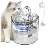 Hareket Sensörlü Kedi Su Pınarı - Saydam Kedi Su Çeşmesi, 3.2 Litre Geniş Su Kapasitesi, Saydam Tasarım, Sessiz Çalışma, Kolay Temizlenebilir, Evcil Hayvanlar İçin Elektrikli Kedi Su Sebili
