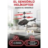 Hareket Sensörlü Kumandalı Şarjlı Helikopter - Oyuncak Helikopter - Kırmızı
