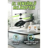 Hareket Sensörlü Kumandalı Şarjlı Yeşil Helikopter - Oyuncak Helikopter