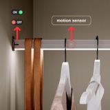Hareket Sensörlü LED Dolap Içi Işık ve Askı Borusu - 50-60 cm - Dolap Içi Aydınlatma