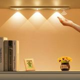Hareket Sensörlü Ledli Gece Lambası, Parlaklık Ayarı Yapılabilir, 3000K-6000K, 3 Mod, Kablosuz, Merdiven Aydınlatması, USB Şarj Edilebilir Işık, LED Manyetik Lamba, (Akasya - Beyaz 60 Cm) - Option-1