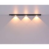 Hareket Sensörlü Ledli Gece Lambası, Parlaklık Ayarı Yapılabilir, 3000K-6000K, 3 Mod, Kablosuz, Merdiven Aydınlatması, USB Şarj Edilebilir Işık, LED Manyetik Lamba (Cata - Bella - Siyah 40 Cm)