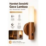 Hareket Sensörlü Şarjlı Gece Lambası Duvar Aplik Led Işık Manyetik Tabanlı Taşınabilir Lamba