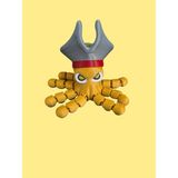 Hareketli Ahtapot Şapkalı – Magnetli, Hareketli Fleksi, Renkli Masaüstü Dekor ve Oyuncak - Sarı